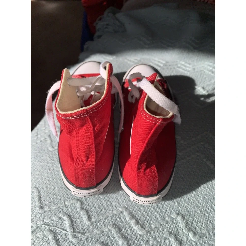 All Star Chuck Taylor Converse Hi Top Red Size Y1 Unisex Very Good